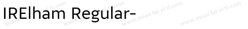 IRElham Regular字体转换